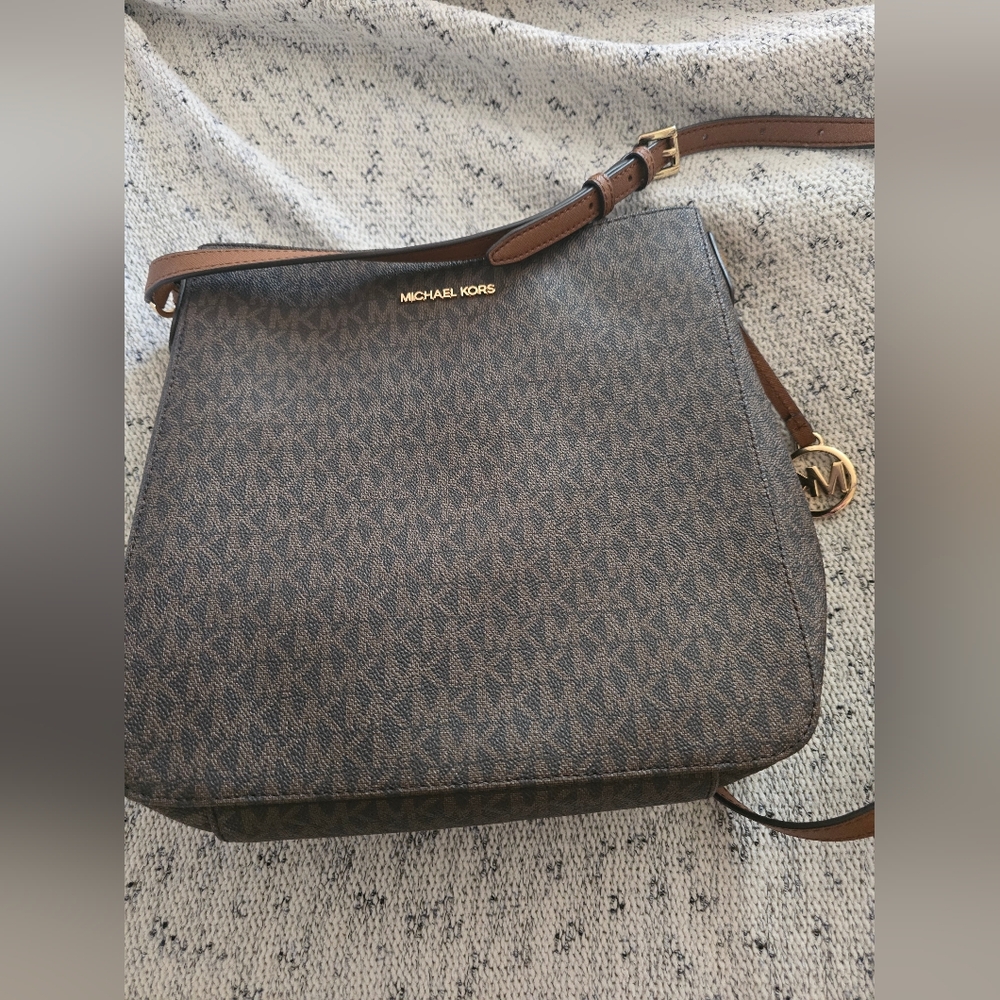 Michael Kors Signature Brown Crossbody Bag